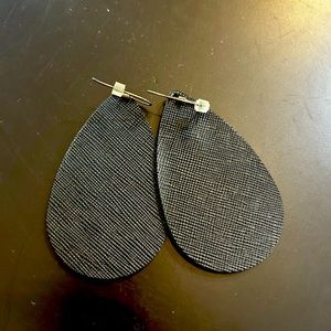 Nickel and Suede Earrings